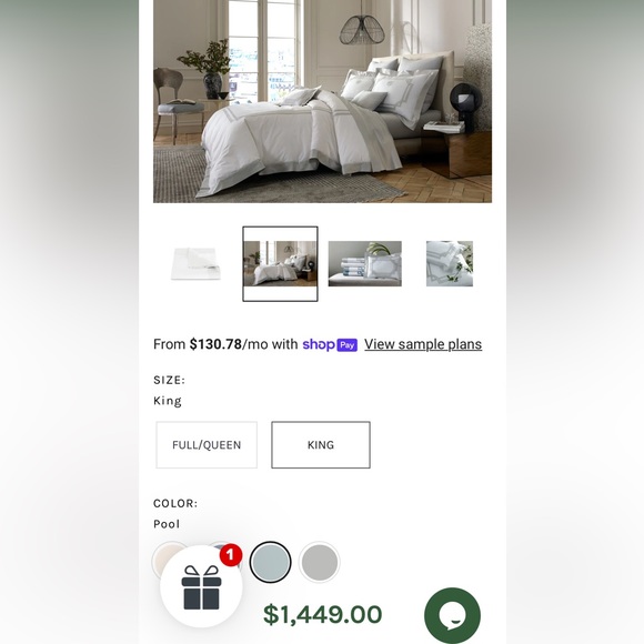 Matouk King Duvet BRAND NEW - Picture 2 of 8